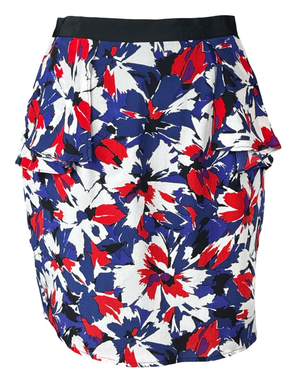 YUMI KIM Freya Skirt 100% Silk in Red, Blue, Black & White